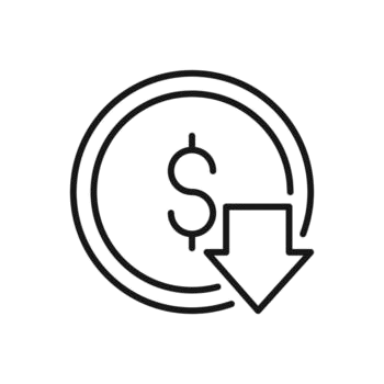editable icon of dollar exchange rate weakened illustration isolated on white background using for presentation website or mobile app free vector removebg preview