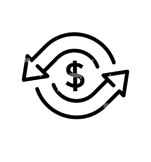 return money icon cash back rebate cash back thin line web symbol on white background 2rjh22w removebg preview